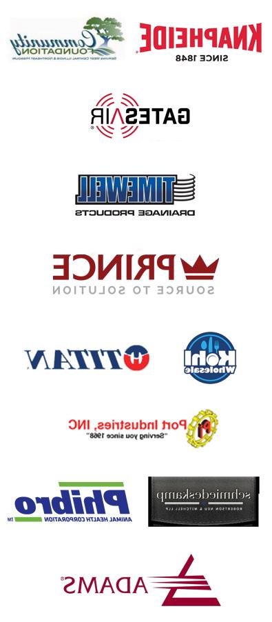 Logos of businesses participating in workforce training
